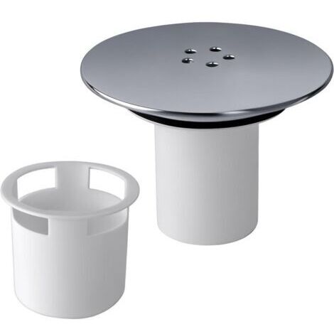 Bonde Douche 90 mm/115mm Bonde de Douche, Siphon Douche, Capot Bonde Douche Interchangeable Chromé, Remplacement de Couvercle de Siphon Douche pour Salle de Bain