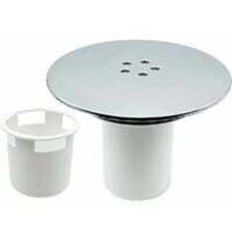 Bonde Douche, Bonde de Douche 90 mm/115mm, Remplacement de Couvercle de Siphon Douche, Capot Bonde de Douche Universelle, Couvercle de Prise de Douche Chromé, Débit Rapide