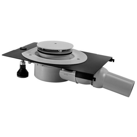 Bonde DU pour receveurs de douche Tempano, bonde 90mm, sortie horizontale. Blanc