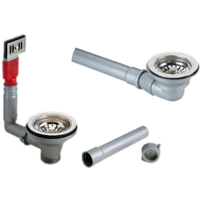 Bondes d'évier gain de place, manuelle