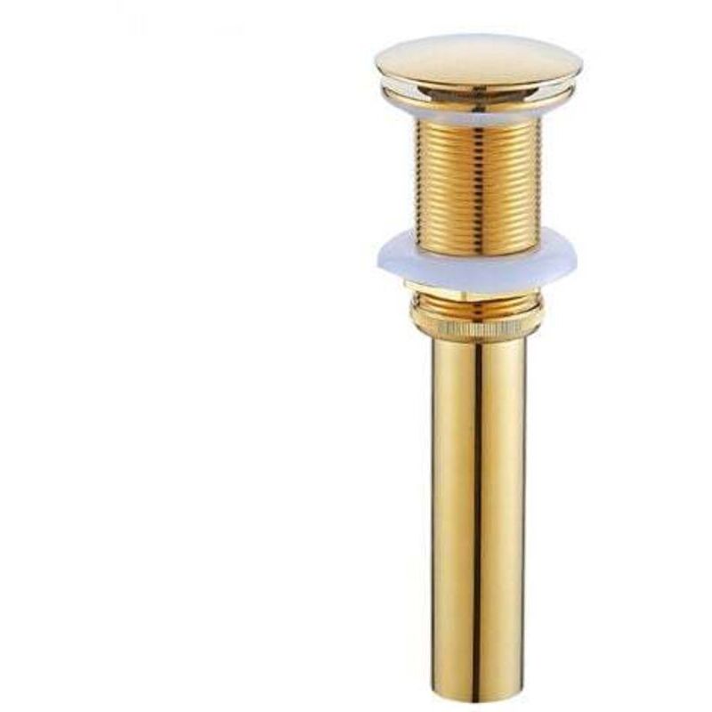 Bonde Et Accessoires Pour Vasque Et Lavabo，Pop-Up Rétro Bouchon Bonde De Lavabo Vidange Sans Trop-Plein En Laiton Bronzé Universel Valve Draineur