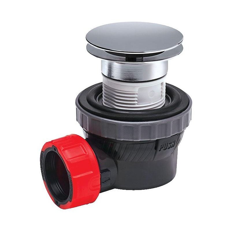 Wirquin - Bonde de lavabo à écoulement libre avec siphon gain de place D32 nano 6,7 Pro