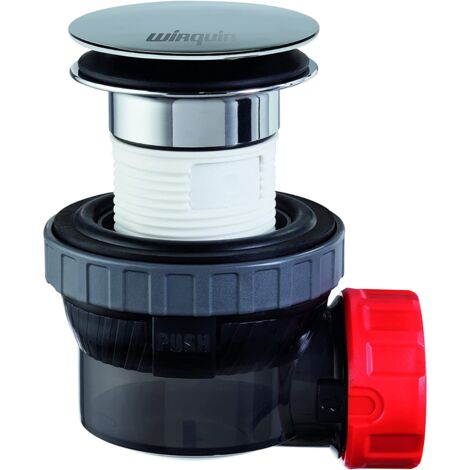 Bonde et siphon ultra compact NANO 6.7 D32 de WIRQUIN pour lavabo ou vasque