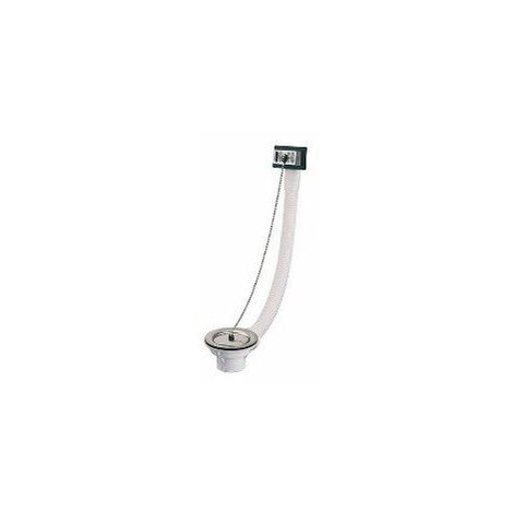 Bonde Evier à Bouchon Et Trop Plein Nf Inox  - Rousseau