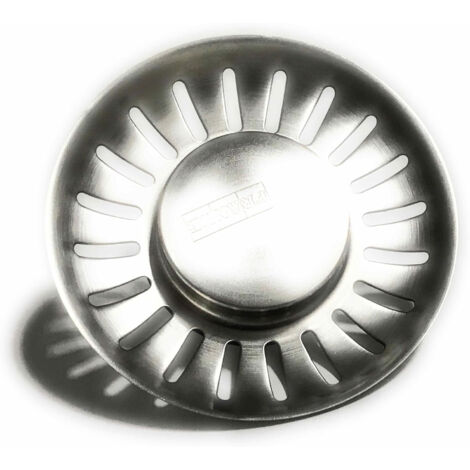 Bonde évier inox 84mm – Système de vidage automatique – Tige 25 à 38mm – Compatible éviers FRANKE – Installation facile