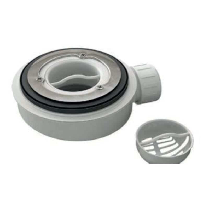 Bonde extra-plate horizontale Sanycces 90 mm pour receveur de douche