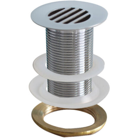 Bonde fixe laiton pour lave-mains - Écoulement libre - Ø 62 mm / 78 mm