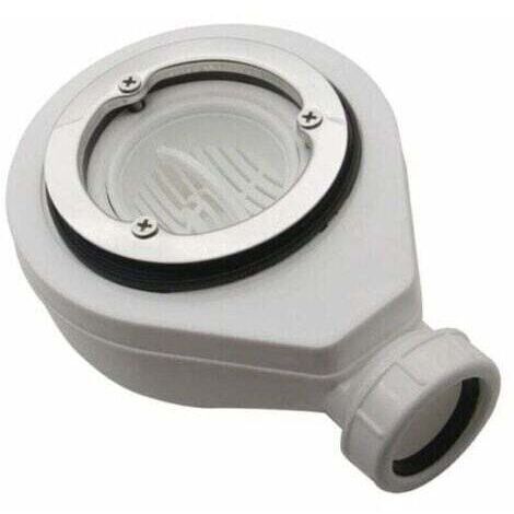 Bonde horizontale sans capot Ø90 pour receveurs de douche