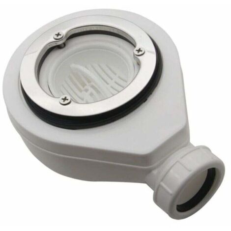 Bonde horizontale sans capot Ø90  pour receveurs de douche,
