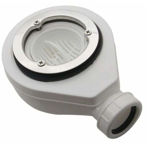 Bonde horizontale sans capot Ø90 pour receveurs de douche,de