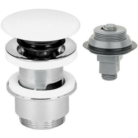 Bonde Klicker/fixe plaque en ceramique, Ø 72 mm L 70-85 mm, avec trop-plein