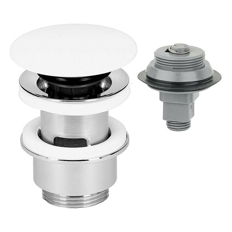 Bonde Klicker/fixe placque Corian, ø 72 mm l 30-45 mm, avec trop-plein