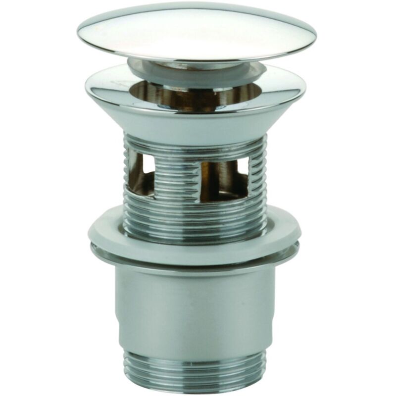 Nicoll - Bonde lavabo design automatique rond recouvrant commande à main