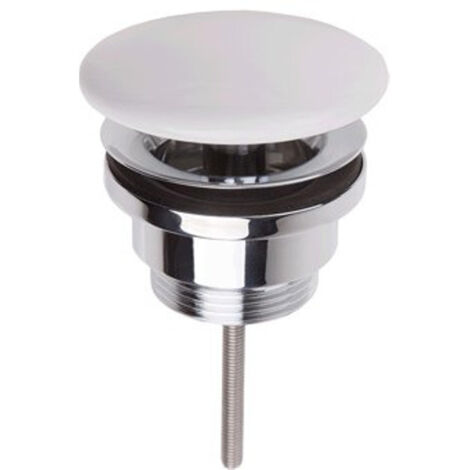 Bonde lavabo à écoulement libre Blanc mat
