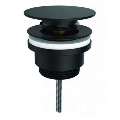 Bonde lavabo Digiclic noir, vis centrale 80 mm, serrage de 10 à 80 mm