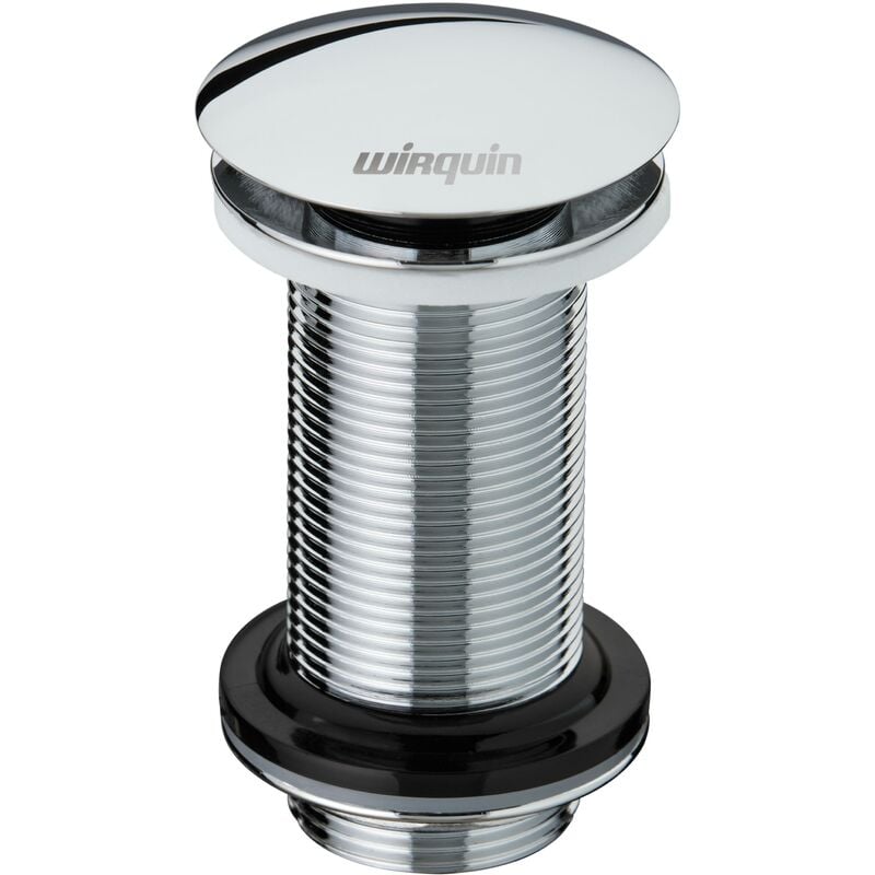 Bonde de lavabo design sans trop plein Quick-Clac Wirquin 30723416, gris