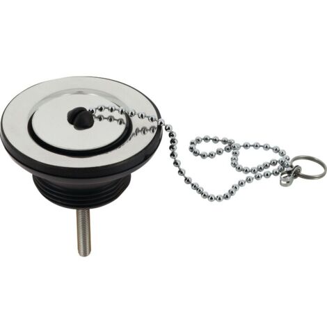 Bonde lavabo - NICOLL - Bouchon-chaînette - Débit 23L/min