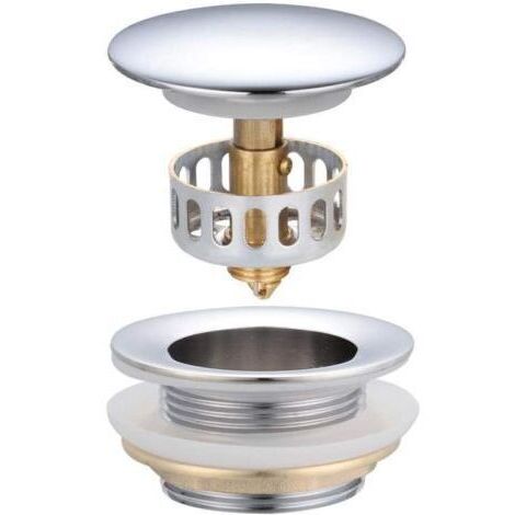 Bonde Lavabo Universel, Bouchon de Lavabo Pop-Up avec Joints pour Baignoire, Cuisine, lavabo