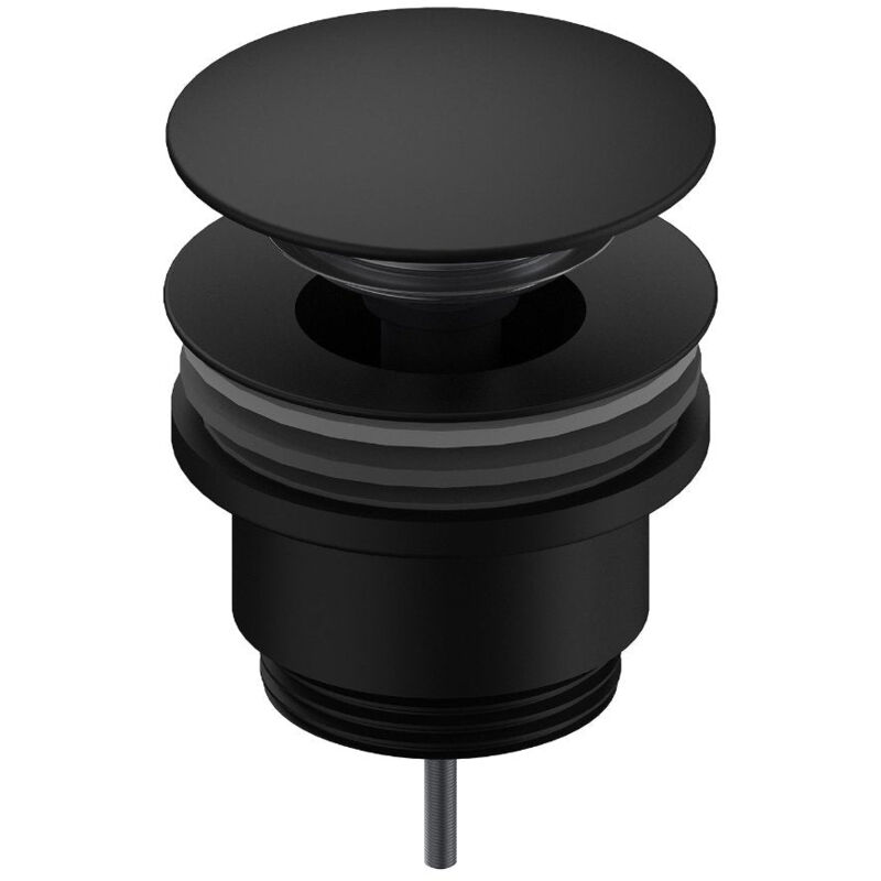 Bonde lavabo clic-clac universelle Sanycces en laiton finition 6 coloris Noir mat