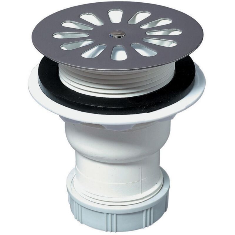 bonde plastique - diamètre 60 mm - verticale - a grille - débit 20 litres / min - altech 30722607