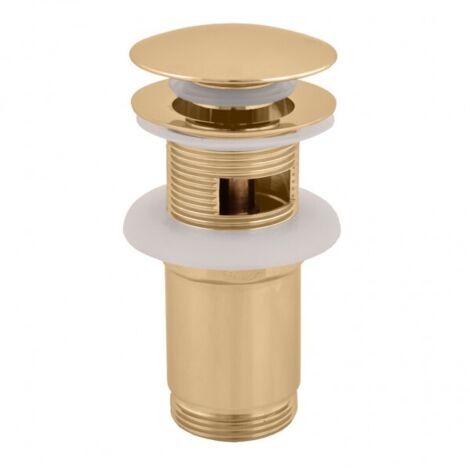Bonde Pop-up pour lavabo et évier en laiton doré 6,5 cm