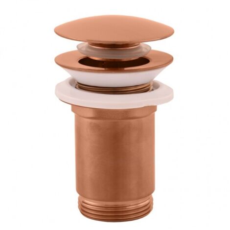 Bonde Pop-up pour lavabo et évier en laiton rose gold brossé 6,5 cm