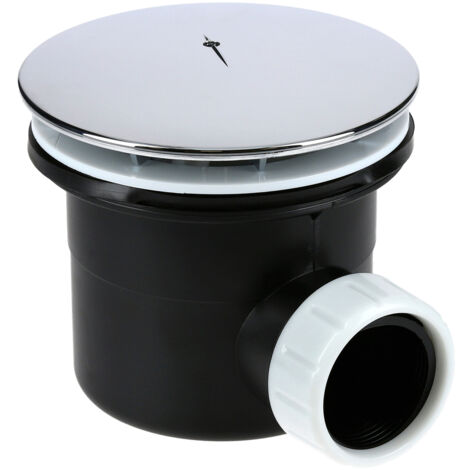 Bonde receveur D60mm + champignon D120mm en ABS sortie horizontale - GARIS - P01-BD90C
