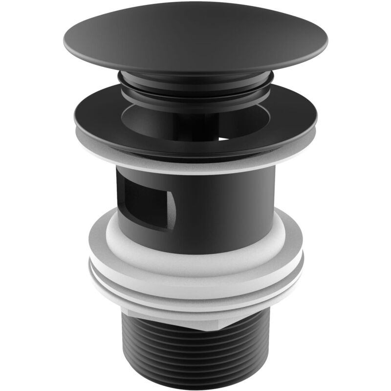 Bonde universelle clic-clac. Bouchon 65 ø aqua Roca Couleur : Noir titane brossé