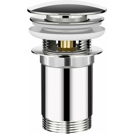 Bonde Universelle,Bonde de Lavabo, Bonde de Vidage avec Trop-plein pour Cuisines, Bain, Lavabo (Orifice de vidange 41-53mm), Évier, Pop Up