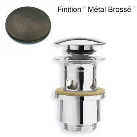 BONDE UP&DOWN NF LAVABO AVEC TROP PLEIN 25-49 mm METAL BROSSE - CRISTINA ONDYNA BUP0477
