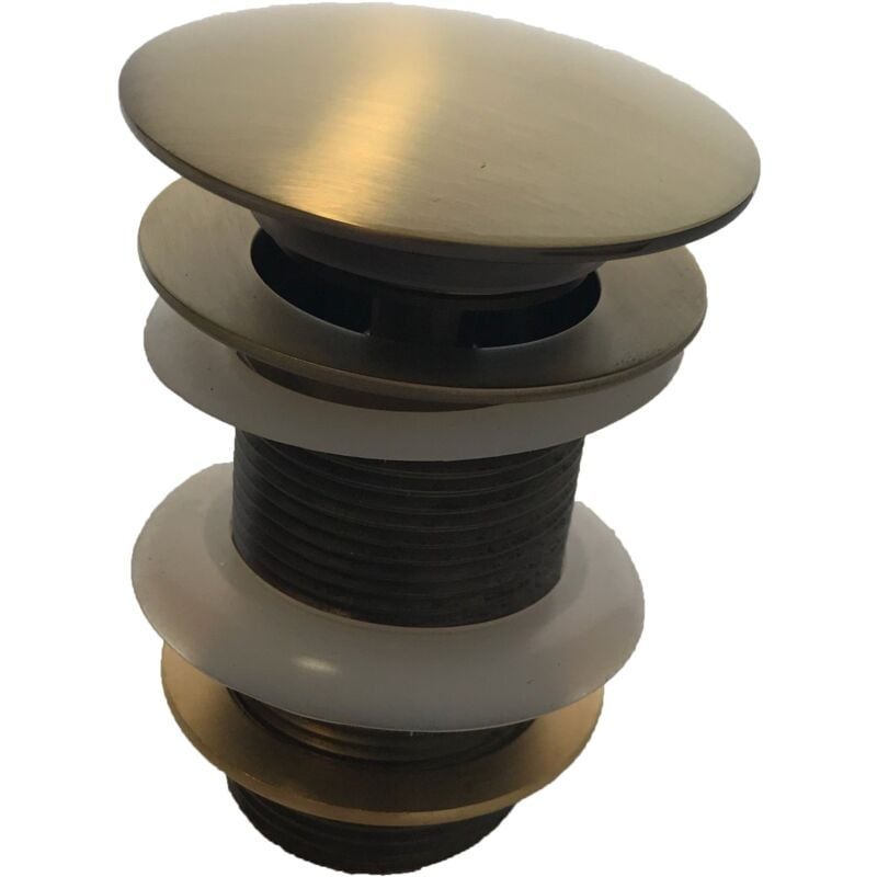 Vidage automatique 1 1/4 pour évier , vieux laiton avec trop plein