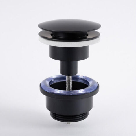 Bonde vidage de lavabo universelle, pop up, noir - Noir