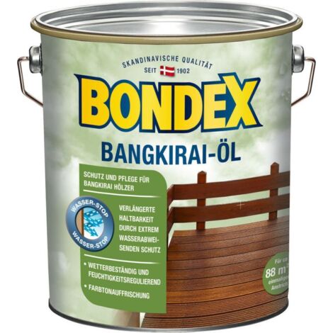 Bondex Bangkirai Öl 4 l Bangkiraiöl Holzpflege Holzschutz