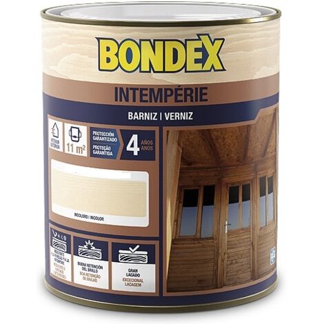 Bondex Barniz intemperie satinado incoloro 750 Ml