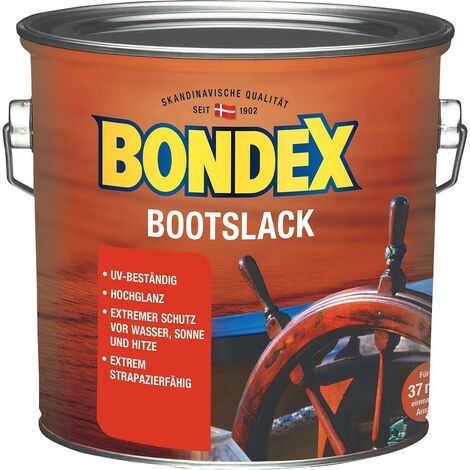 BONDEX Bootslack Yachtlack Klarlack transparent besonders strapazierfähig 2,5L