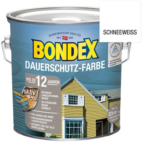 PPG-BONDEX Bondex Dauerschutz-Holzfarbe Schneeweiß 2,50 l - 329891