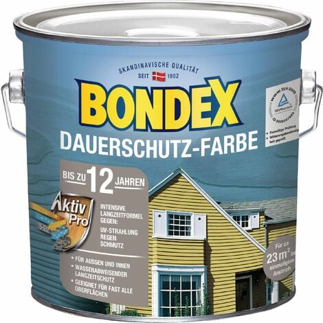 Bondex Dauerschutz-Holzfarbe Schiefer 2,50 l - 380852