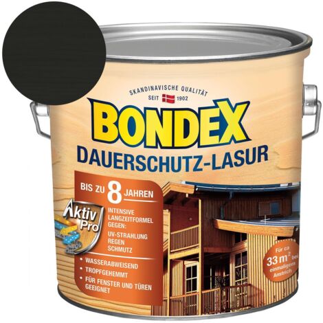 Bondex Dauerschutz-Lasur Ebenholz 2,50 l - 329932