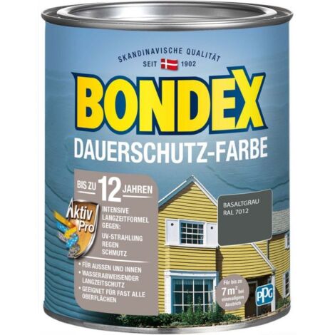 Bondex Dauerschutzfarbe 0,75 L basaltgrau Holzschutzlasur