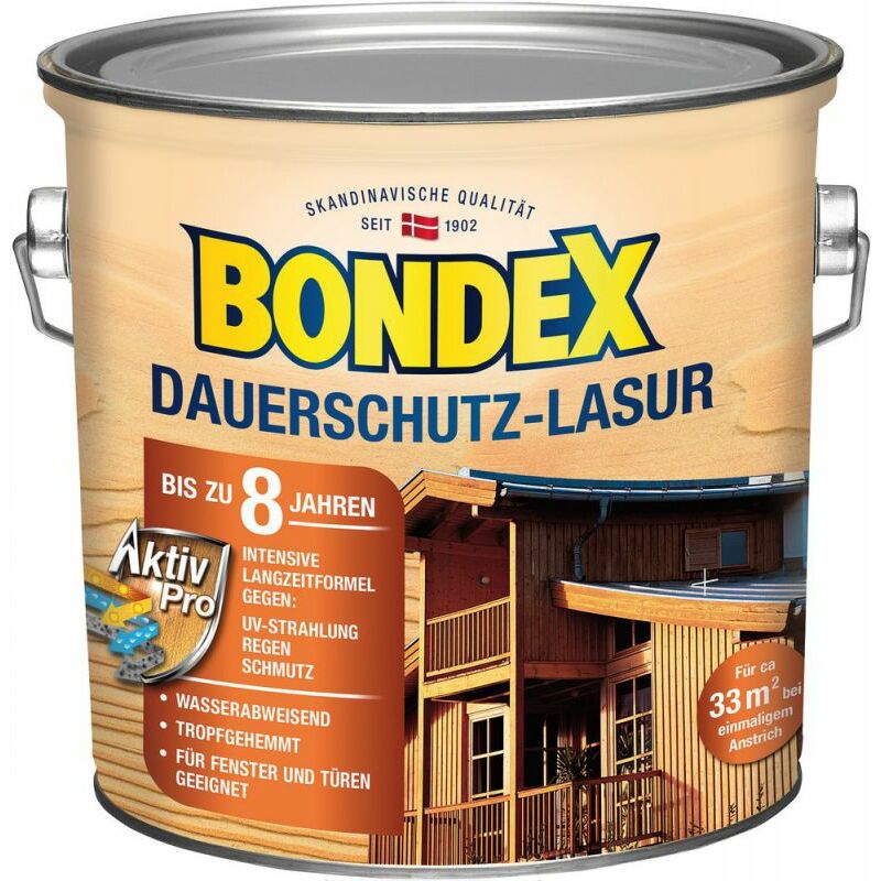 Bondex Dauerschutz Lasur Weiss 2 50 L 329930