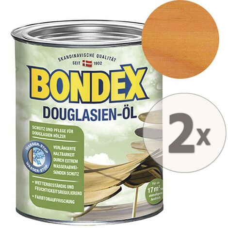 PPG-BONDEX Bondex Douglasien-Öl 7123 Schutz Pflege Farbauffrischung 2 x 750 ml
