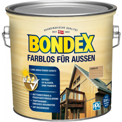 Bondex Farblos für Außen Farblos 2,50 l - 330032