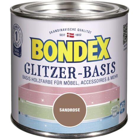 Bondex Glitzer - Basis 500 ml, basis sandrose Holzfarbe Effektfarbe Glitzerfarbe