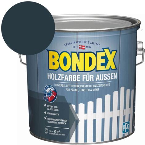 Bondex Holzfarbe für Außen - Größe: 2,5 L - Farbe: Anthrazit - Nr.: 435471