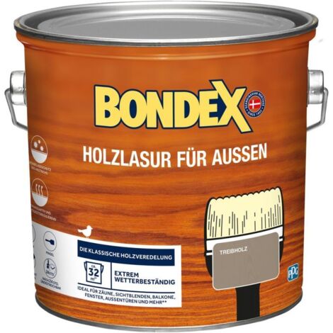 Bondex Holzlasur 2,5 L treibholz Holzschutzlasur