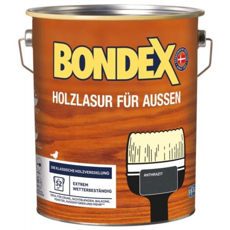 Bondex Holzlasur 4 L anthrazit