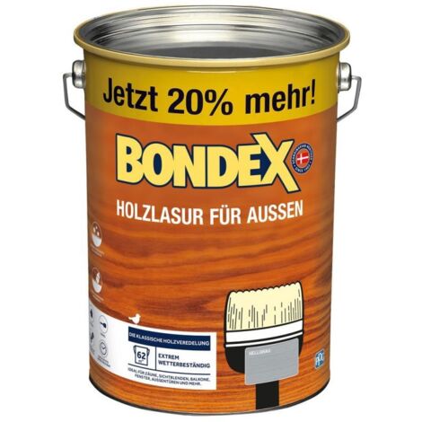 Bondex Holzlasur 4,8 L hellblaugrau