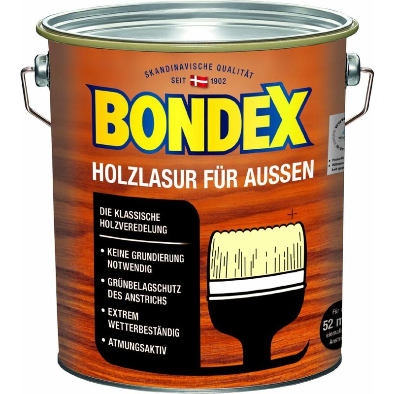 Holzlasur für Außen 4 l kiefer Lasur Holz Holzschutz Schutzlasur - Bondex