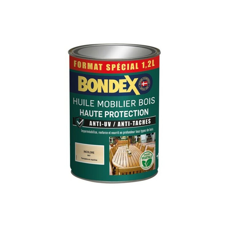 Bondex - Huile mobilier bois 1.2 l incolore