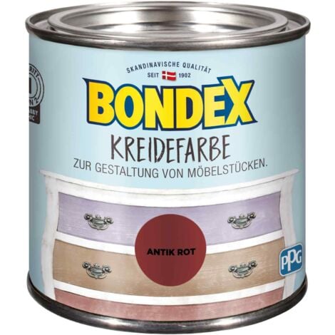 Bondex Kreidefarbe Antik Rot 0,5l&nbsp386532BaDe